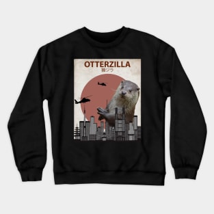 Otterzilla - Giant Otter Monster Crewneck Sweatshirt